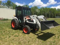 Bobcat Model CT450 4WD Utility Tractor, 2011 or 2012 Model, w/ Bobcat 9TL Loader & Cab, Diesel, 3 Pt., PTO, Less than 700 Hours, Excellent Condition
