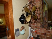 Brass Blade Fan - can be used as a table fan or wall mounted