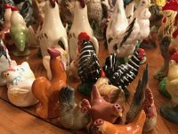Chicken Figurines (not all pictured will be in the auction)
