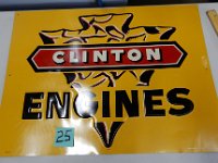 25 - CLINTON ENGINES, EMBOSSED SST, 17.5" X 23.5"