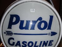 33 - PUROL GAS GLOBE, 15" METAL FRAME