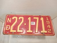 55 - 1942 ND LICENSE PLATE