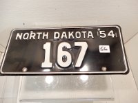56 - 1954 ND LICENSE PLATE