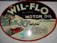 71 - WIL-FLO MOTOR OIL, DST, 17" X 23"