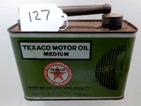 127 - TEXACO 1/2 GALLON EASY GRIP OIL CAN