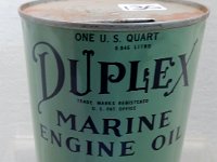 130 - DUPLEX MARINE ENGINE OIL QUART CAN