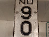 152 - 1945 ND MOTORCYCLE LICENSE PLATE