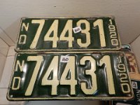 160 - MATCHED SET OF 1920 ND LICENSE PLATES