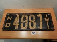 163 - 1911 ND LICENSE PLATE - FIRST YEAR OF ND PLATES