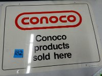 182 - CONOCO PRODUCT SIGN, DST, 18" X 24"