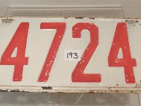 193 - 1912 ND LICENSE PLATE