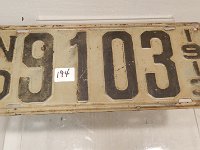 194 - 1913 ND LICENSE PLATE