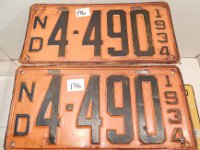 196 - MATCHED SET OF 1934 ND LICENSE PLATES