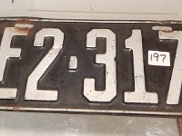 197 - 1925 ND LICENSE PLATE
