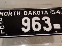 263 - 1954 ND OFFICIAL LICENSE PLATE (WHAT THE REST WEREN'T OFFICIAL)