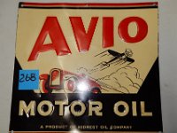 268 - AVIO MOTOR OIL SST SIGN, 13" X 15"