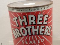 294 - THREE BROTHERS OIL QUART TIN