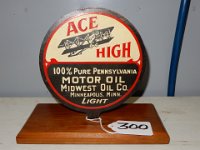 300 - ACE HIGH 2-SIDED LUBSTER PADDLE SIGN, 7" DIAMETER