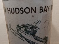 335 - HUDSON BAY QUART SNOWMOBILE OIL TIN