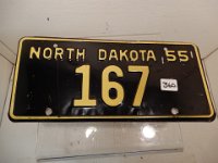 360 - 1955 LOW NUMBER ND LICENSE PLATE (1955 WAS A GOOD YEAR!)