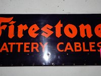 452 - FIRESTONE BATTERY CABLES SST SIGN, 8" X 20"