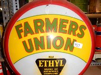 457 - FARMERS UNION GLOBE - BOTH LENSES ARE GUARANTEED TO HAVE BEEN BROKEN AND GLUED
