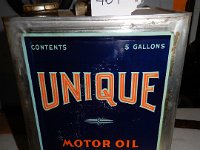 467 - 5 GALLON UNIQUE MOTOR OIL CAN
