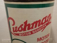 490 - CUSHMAN MOTOR SCOOTER OIL QUART TIN