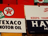 516 - TEXACO MOTOR OIL SST SIGN; 517 - HAVOLINE SST SIGN