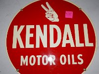 531 - KENDALL MOTOR OILS DST SIGN, 24" DIAMETER