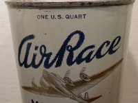 575 - DEEP ROCK AIR RACE MOTOR OIL QUART TIN (WE'RE ENDING ON A REALLY GOOD ONE!! - COME ON BACK FOR SUNDAY)