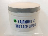 306 - FAIRMONT'S COTTAGE CHEESE ADVERTISING CROCK