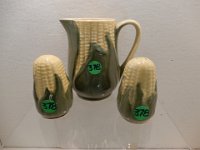379 - SHAWNEE CORN SHAKERS AND PITCHER