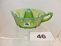46 - GREEN OPALESCENT GLASS REAMER