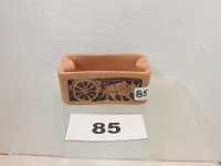 85 - UND OXCART ASHTRAY, SIGNED MARGARET CABLE