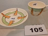 105 - ROSEVILLE JUVENILE PATTERN CUP AND SAUCER