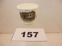 157 - PICTORIAL CUSTARD GLASS TOOTHPICK HOLDER, PUBLIC LIBRARY, CHEROKEE, IOWA