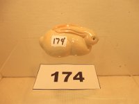 174 - UND RABBIT FIGURINE, SIGNED M.C. 105 (MARGARET CABLE)