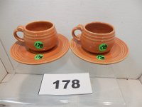 178 - DICKOTA PAIR OF CUPS AND SAUCERS