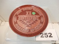 252 - SIOUX POTTERY PLATE, MISS INDIAN XI CONTESTANT, SHERIDAN, WYO