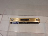145) SMALL STANLEY BRASS AND IRON LEVEL