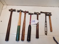 198) GROUP OF 7 BALL PEEN HAMMERS