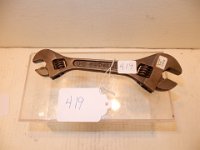 419) SCHOLLER 6-8" DOUBLE ENDED ADJUSTABLE WRENCH