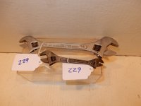 229) DIAMOND TOOL CO. 4" & 10" DOUBLE ENDED ADJUSTABLE WRENCHES