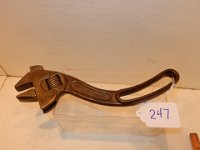 247) 12" CURED HANDLE ADJUSTABLE WRENCH