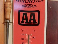 301) WINCHESTER WESTERN AA FIGURAL SHOTGUN SHELL THERMOMETER, 26"