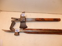 461) PAIR OF CRATE HAMMERS - ONE WITH ADVERTISING FOR ROSE BLOSSUMS GLYCERINE SOAP