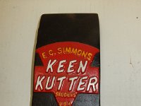 65)  CAST IRON KEEN KUTTER SHIELD (REPAINTED)
