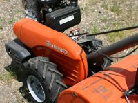 Closeup of Husqvarna Tiller