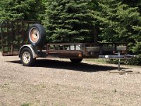 PJ 8314 14’ Single Axle Utility Trailer w/ Side Rails & Ramp